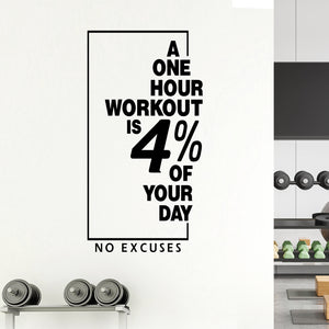 A One Hour workout is 4% of your Day