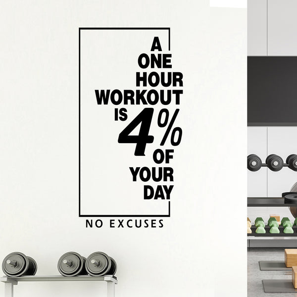 A One Hour workout is 4% of your Day