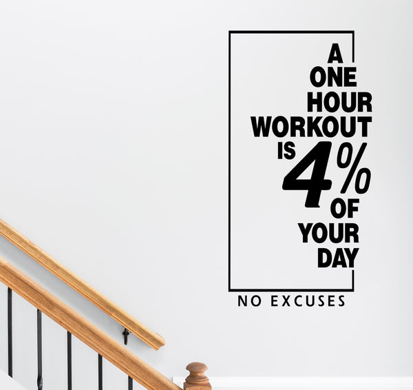 A One Hour workout is 4% of your Day