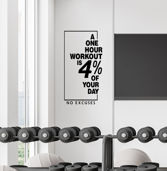 A One Hour workout is 4% of your Day