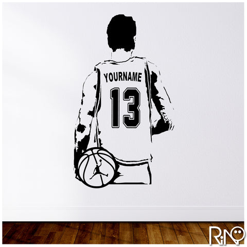 🏀 Personalized Basketball Player Decal 🏀