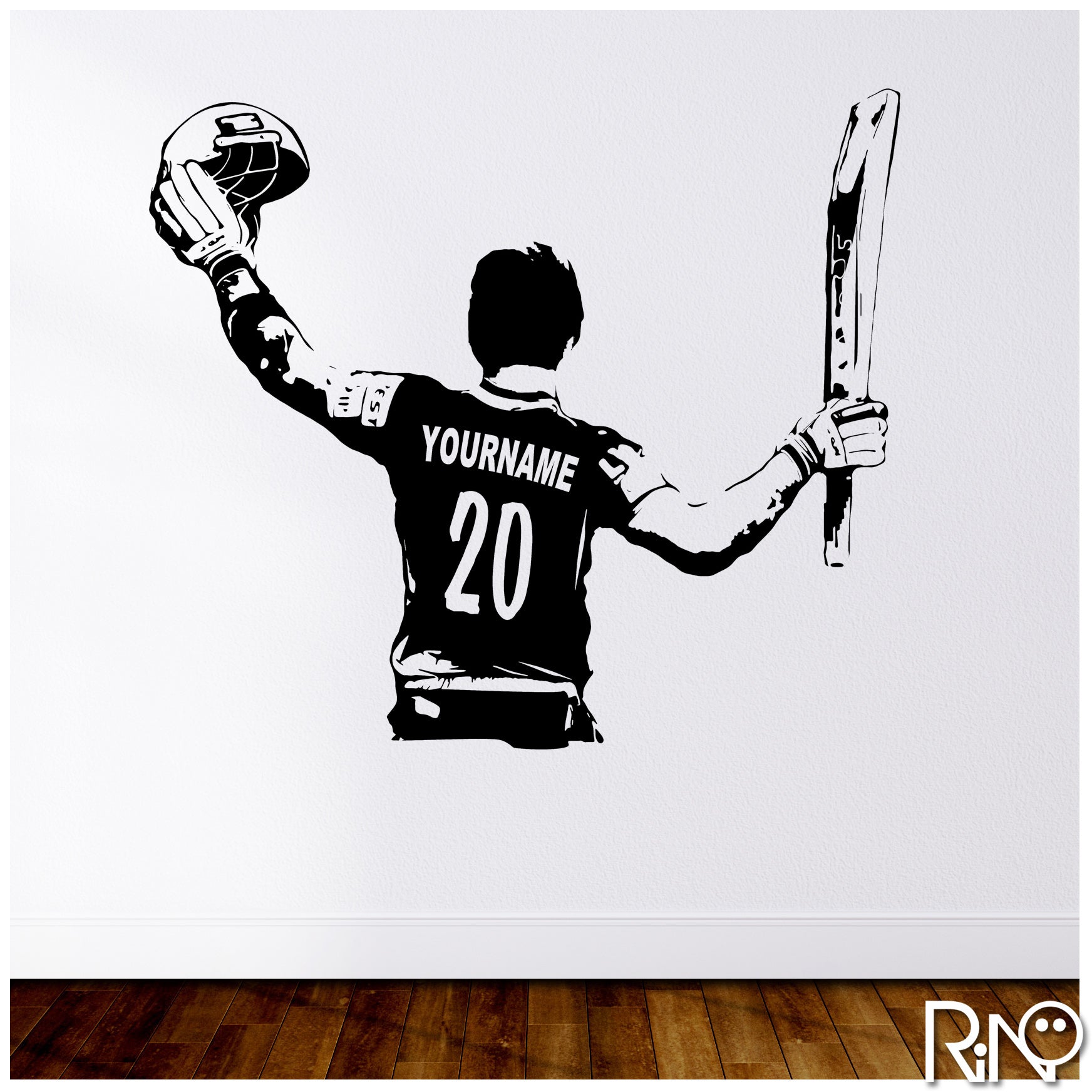 Custom Name Cricket Player