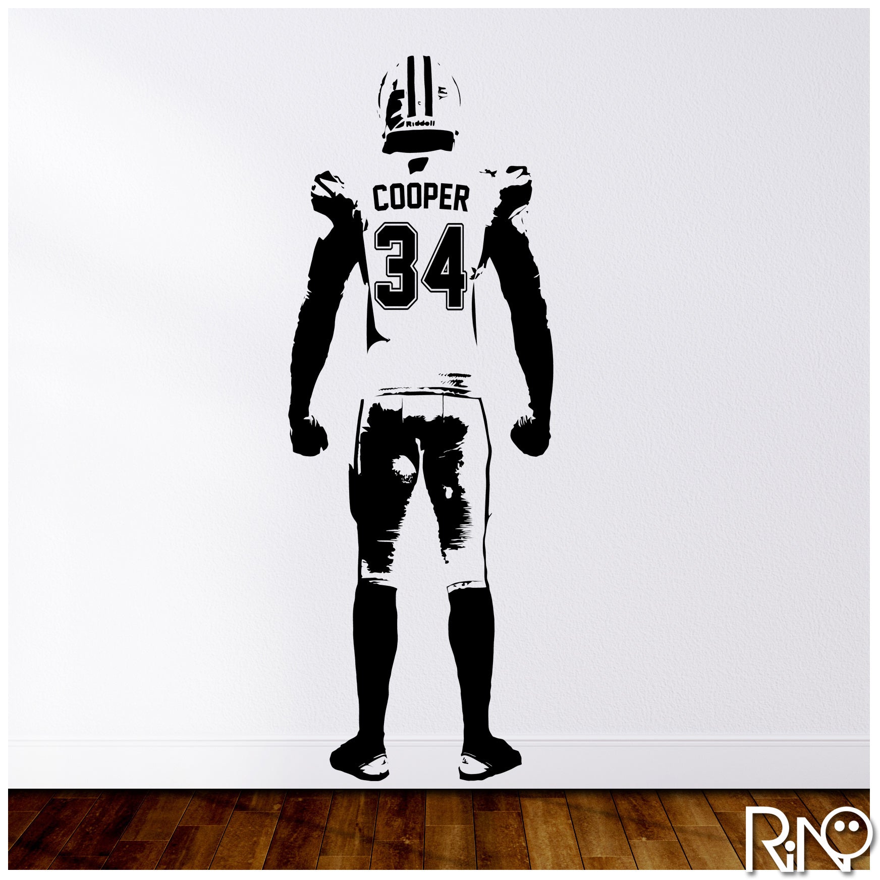 Personalized Football Player Decal
