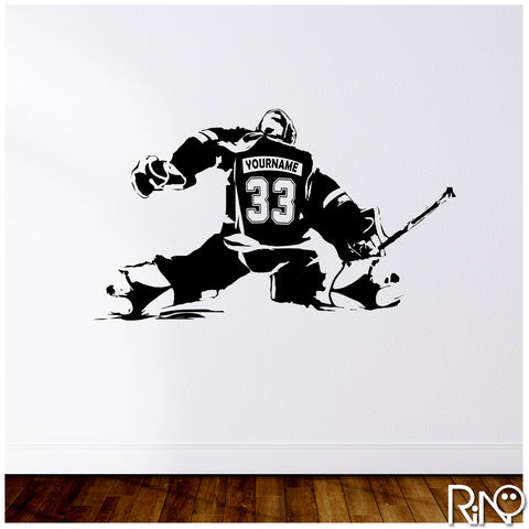 Female Hockey Goalie Vinyl Decal
