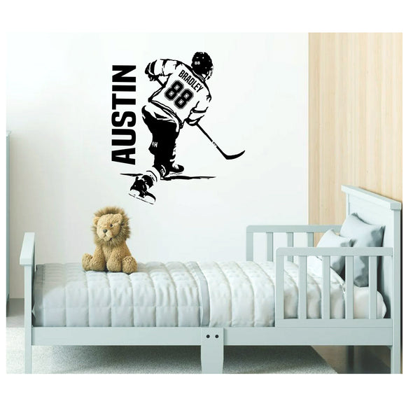 Custom Name Hockey Decal 🏒🏒🏒
