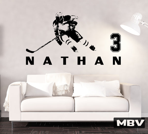 Hockey Vinyl Decal 🏒
