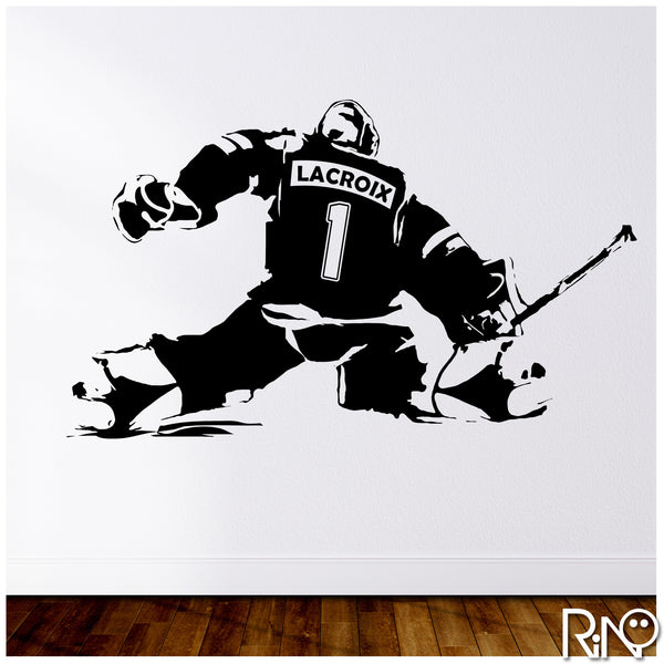 Personalized Hockey Goalie Decal