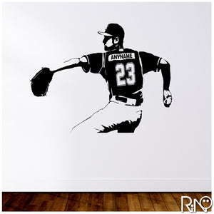 Pitcher Wall Decal Baseball