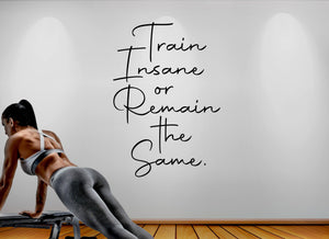 Train Insane or Remane the Same
