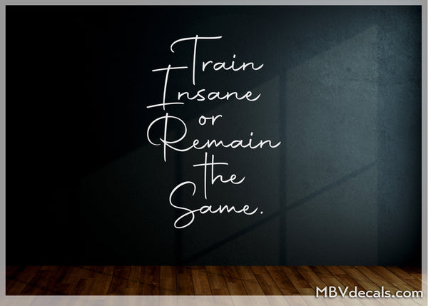 Train Insane or Remane the Same
