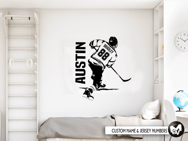 Custom Name Hockey Decal 🏒🏒🏒