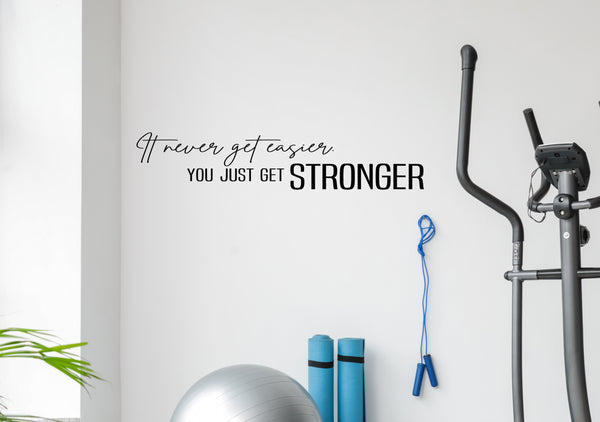 It Never Gets Easier, You Just get STRONGER