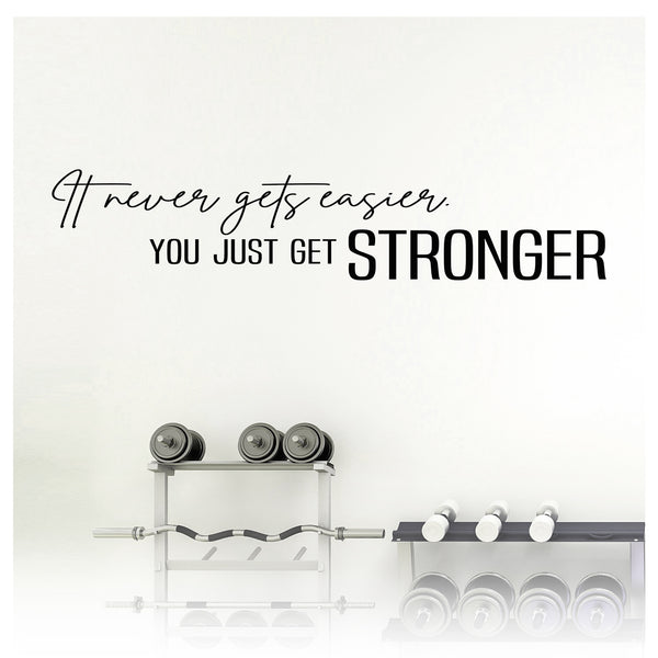 It Never Gets Easier, You Just get STRONGER