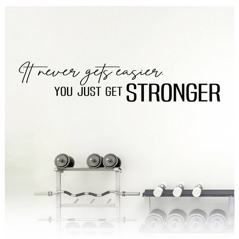 It Never Gets Easier, You Just get STRONGER