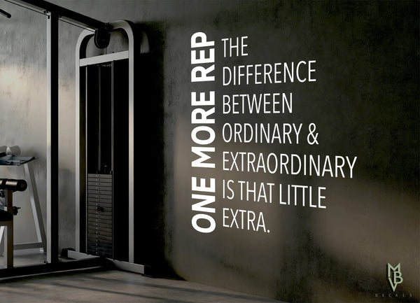 One More Rep - Extraordinary