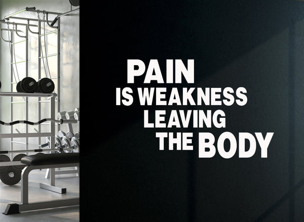Pain is Weakness Leaving Your Body