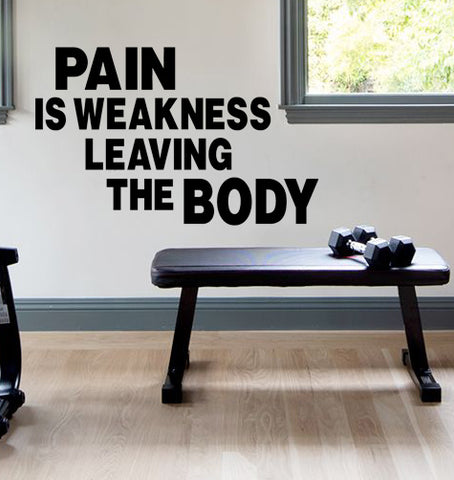Pain is Weakness Leaving Your Body
