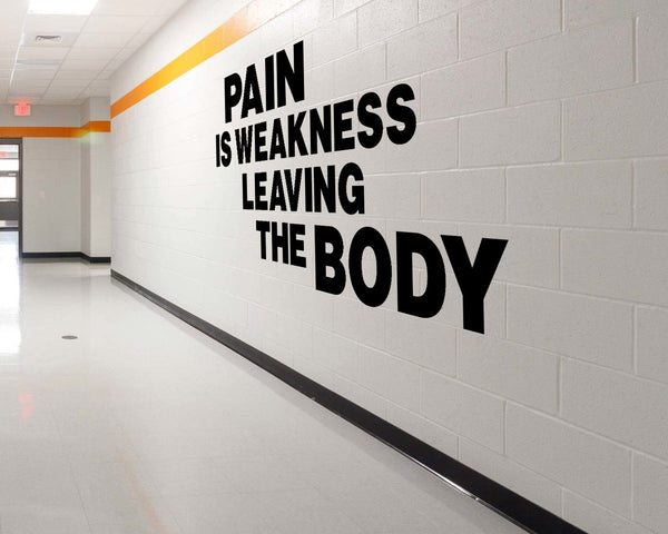 Pain is Weakness Leaving Your Body