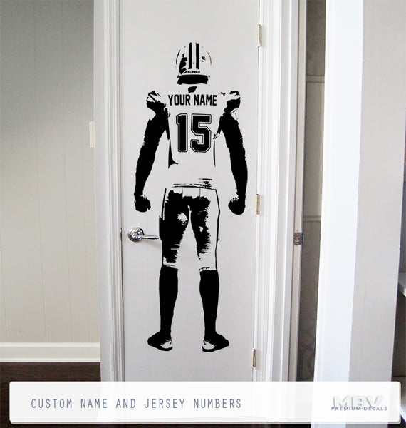 Personalized Football Player Decal