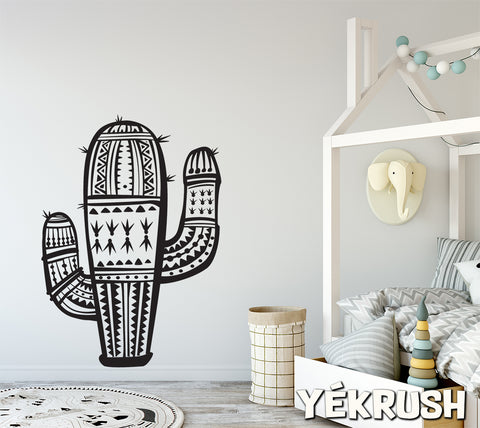 Cactus wall decal, Cactus vinyl sticker, Cactus vinyl decals, cactus wall art, Saguaro wall stickers, Desert decor, Western vinyl stickers