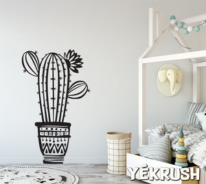 Cactus wall decal, Cactus vinyl sticker, Cactus vinyl decals, cactus wall art, Saguaro wall stickers, Desert decor, Western vinyl stickers