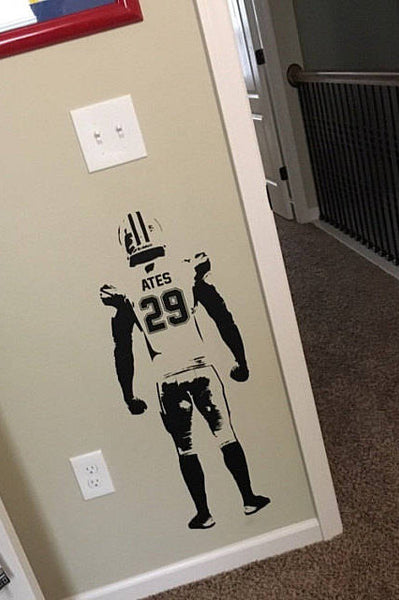 Personalized Football Player Decal