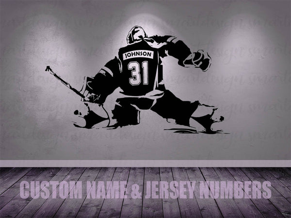 Female Hockey Goalie Vinyl Decal