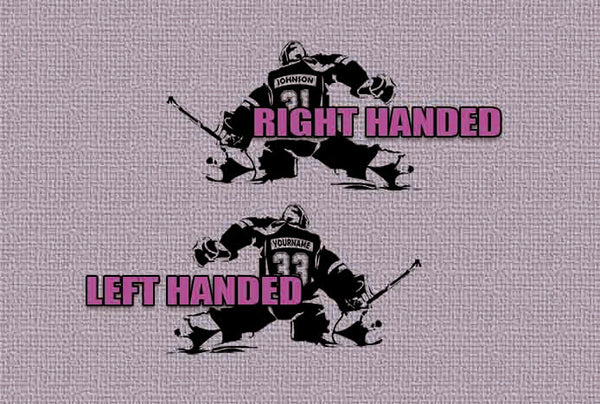 Female Hockey Goalie Vinyl Decal