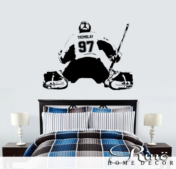 Hockey Goalie - Personalized Decal