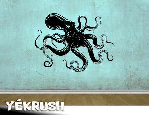 Octopus Tentacles Vinyl Wall Decal- Octopus Wall Decal Bedroom Bathroom Decor- Octopus Tentacle Vinyl Decal- Kraken vinyl decals