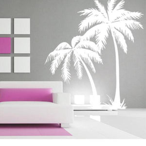 Palm Tree DECAL Wall art Palmtree vinyl Wall stickers No background large size coconut tree beach oasis south home decor living room bedroom