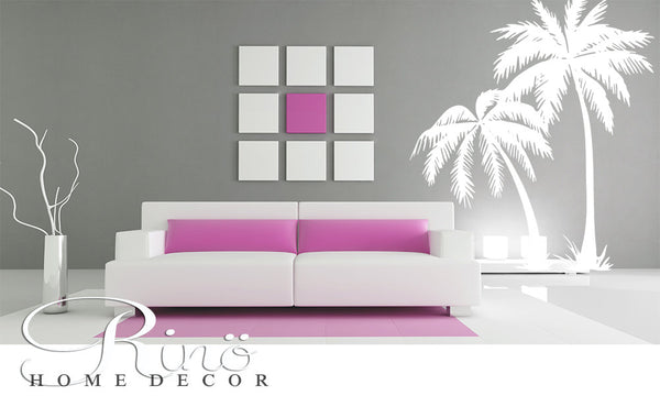 Palm Tree DECAL Wall art Palmtree vinyl Wall stickers No background large size coconut tree beach oasis south home decor living room bedroom